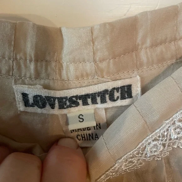 Lovestitch cream colored bubble hem mini dress - Picture 7 of 7